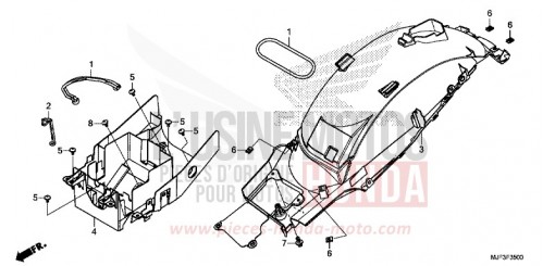 KOTFLUEGEL, HINTEN CTX700AE de 2014